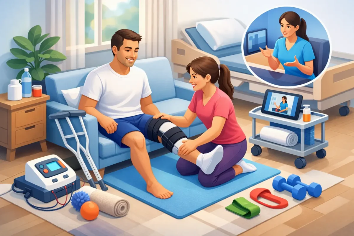 العلاج الطبيعي المنزلي بعد الجراحة