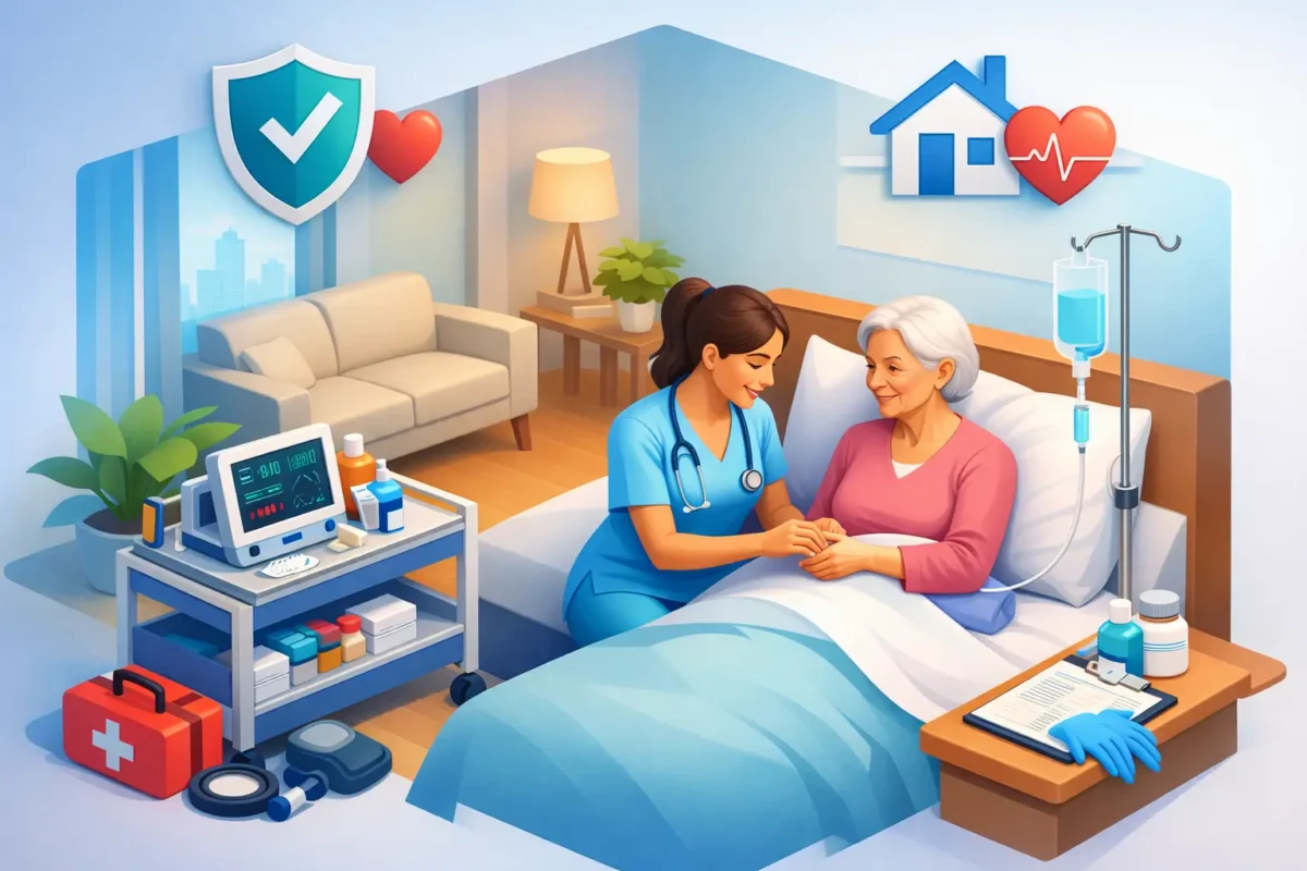 تمريض منزلي متخصص برعاية دقيقة وآمنة