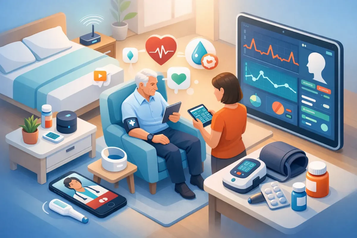 متابعة الأمراض المزمنة في المنزل